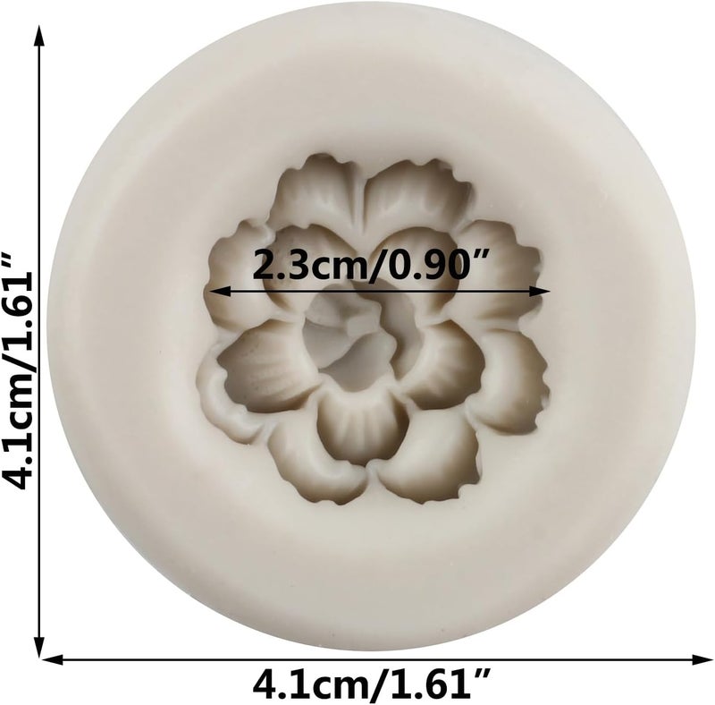 TAOXIBEI Flower Polymer Clay Mold Cherry Blossom Silicone Molds for DIY Crafts Air Dry Plaster Polymer Clay Epoxy Resin Casting Jewelry Making - Image 2